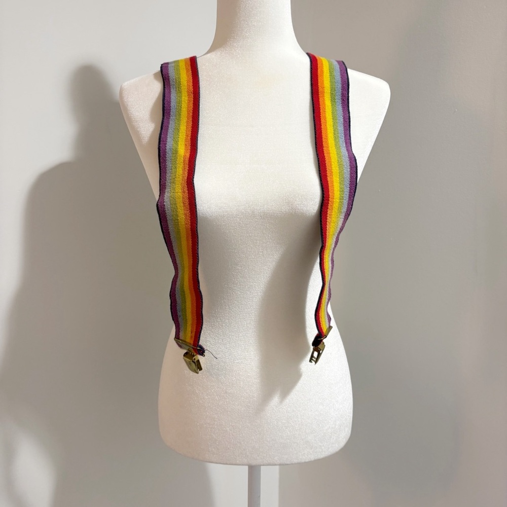 Danbury HIM II Britches Hitchers Rainbow Suspenders One Size Adjustable Bright